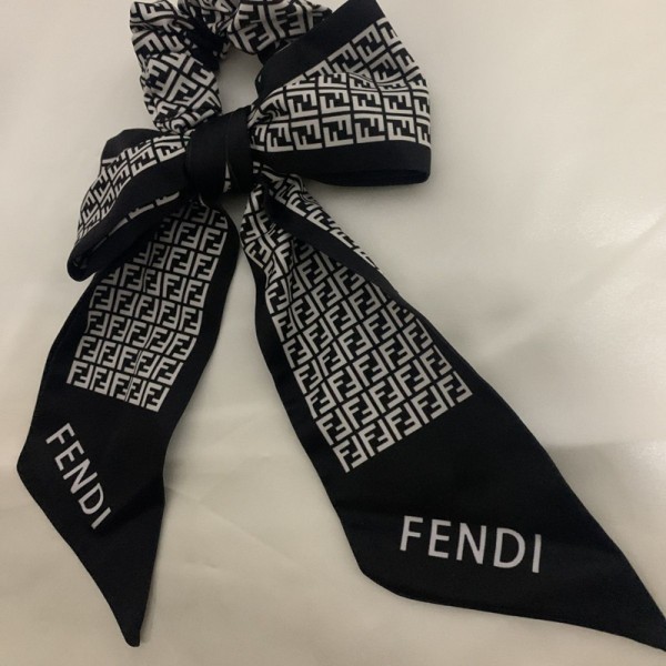 Fendi フェンディハイブランドヘアアクセサリー リボンシュシュ シルク ヘアゴム 大人 おしゃれ 髪ゴム リボン ヘアアクセ レディース リボンシュシュ 髪飾り 気質 おしゃれ