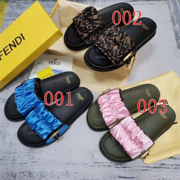 Fendi フェンディブランド スリッパ レディース お出かけ用サンダル女性向けビーサン ミュール サボ ママシューズブランド ミュール  美脚 可愛いスリッパ 夏用 涼しい 蒸れないサンダル素足