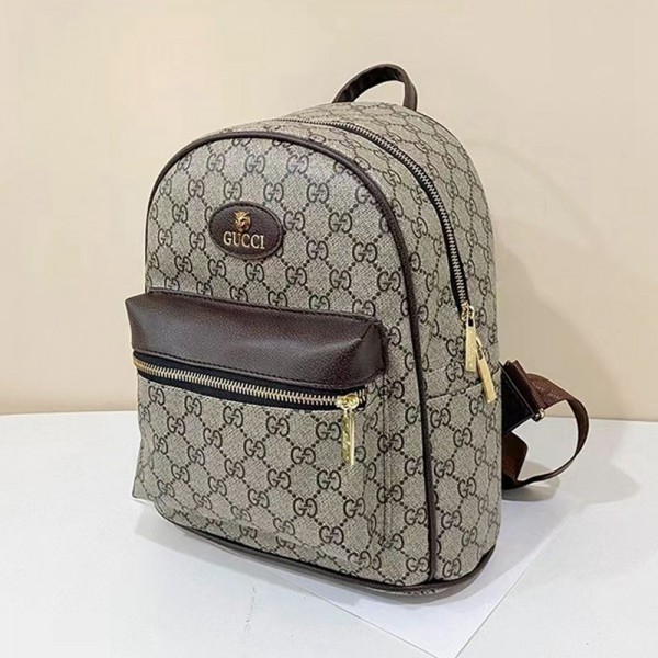 ハイブランド グッチ バック 復古 リュックサック 丈夫 メンズ レディース Gucci 流行り鞄 PUレザー  耐久性 大容量  ポート付き バックパック アウトドア 通勤 出張 旅行 多用途 ファッショングッズ