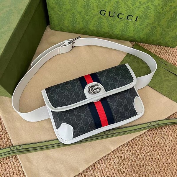 ハイブランド Gucci ボディーバッグ 軽量 スポーツショルダーバッグ 男女兼用 エナメルバッグ 肩掛けバッグ 通勤 グッチ 人気 ウエストバッグ 多機能 ヒップバッグ 防水 スポーツバッグ ワンショルダー おしゃれ 自転車 旅行 小型 斜めがけ