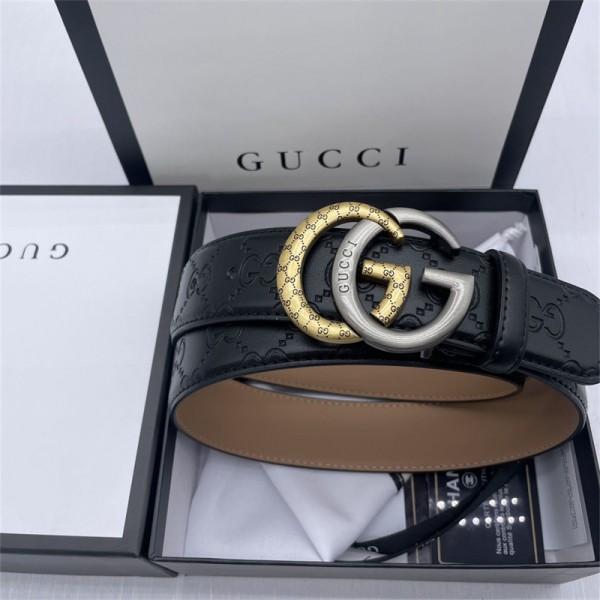 グッチ ベルト GGバックル カジュアル レザー製 シンプル 男女通用 Gucci 革製ベルト メンズ ビジネス 紳士ベルト クリックベルト おおきいサイズ コンフォート 穴なし ⾧さ調節可能 無段階調節 スーツベルト ギフトボックス付き 父の日 プレゼント