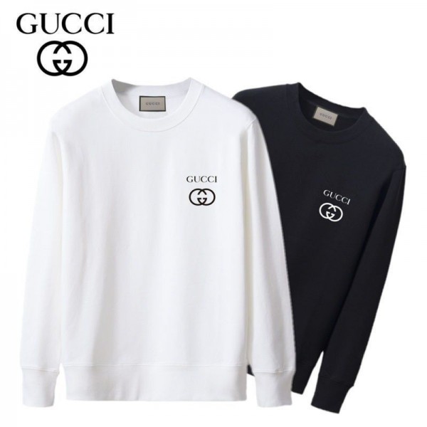 ブランド GUCCI Tシャツ 上着トップス 男子 ファッション カジュアル 長袖 パーカー グッチ 男女兼用 Tシャツ トレーナーシャツ スウェット 英字ロゴ入り シンプル 高品質 ベーシックタイプ 大人気