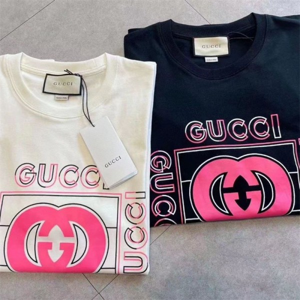 ブランド グッチ Tシャツ 上着 メンズ GUCCI 半袖 夏服 綿 トップス カジュアル ゆったり おしゃれ 丸襟 快適 軽い 柔らかい 大きいサイズ 春 夏 秋 男女兼用