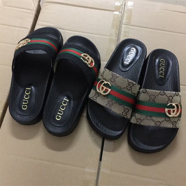 ブランド グッチ レディース スリッパ  Gucci サンダル おしゃれ 北欧 お出かけスリッパ 室内履き ぺたんこ サンダル 歩きやすい 来客用 お出かけ カジュアルシューズ ルームシューズ 流行り