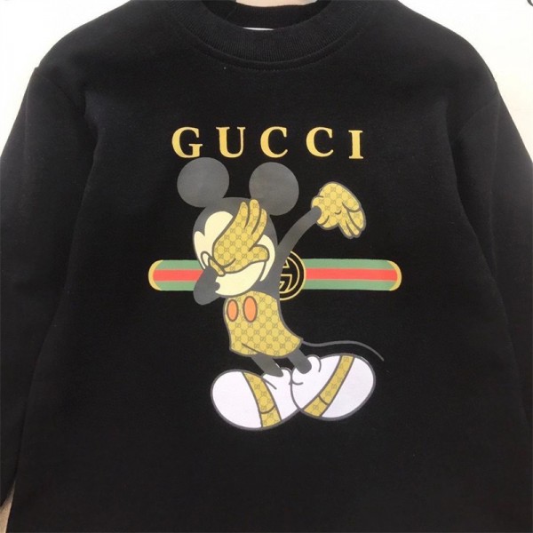 gucci グッチ 子供服 ２点セット パーカー パンツ 潮流 裏起毛 秋冬 人気