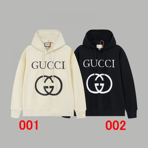 Gucci グッチ パーカー フード付き シンプル モノグラム 人気 カジュアル お洒落