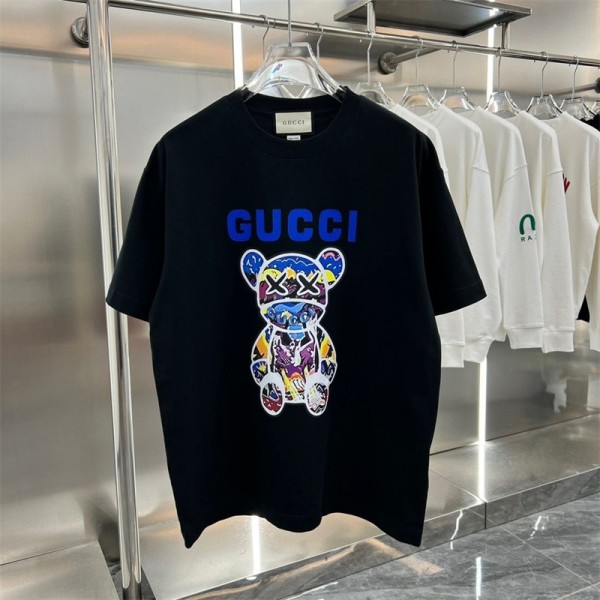 Gucci グッチ ハイブランドtシャツ パロディ レディースメンズ ブランド tシャツ 上着 トップス カジュアル ハイブランド 半袖 tシャツ 男女兼用 ブランドtシャツ 高品質