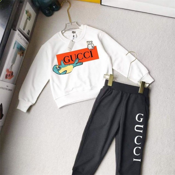 Gucci グッチブランドキッズ ジャージ 上下セット 男の子 スウェットシャツ 裏起毛 セットアップ パーカー スウェットパンツ トレーナーウェア ジュニア 春秋 秋冬 長ズボン スポーツウェア 軽量 防寒 防風 通学 運動着 ベビー服 100 - 160cm