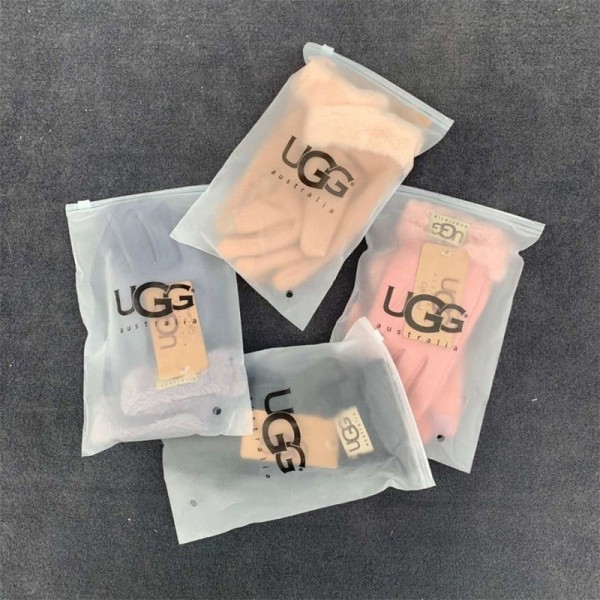 アグブランド 手袋 レディース 秋冬 UGG 防寒グローブ おしゃれ かわいい 暖かい タブレット 手ぶくろ 防寒 防風 裏起毛 ファー ボア 手首 スマホ手袋 5本指 通勤 自転車 バイク キャンプ 無地