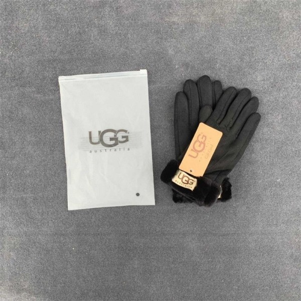 アグブランド 手袋 レディース 秋冬 UGG 防寒グローブ おしゃれ かわいい 暖かい タブレット 手ぶくろ 防寒 防風 裏起毛 ファー ボア 手首 スマホ手袋 5本指 通勤 自転車 バイク キャンプ 無地