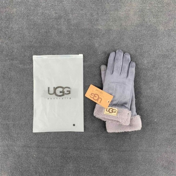 アグブランド 手袋 レディース 秋冬 UGG 防寒グローブ おしゃれ かわいい 暖かい タブレット 手ぶくろ 防寒 防風 裏起毛 ファー ボア 手首 スマホ手袋 5本指 通勤 自転車 バイク キャンプ 無地