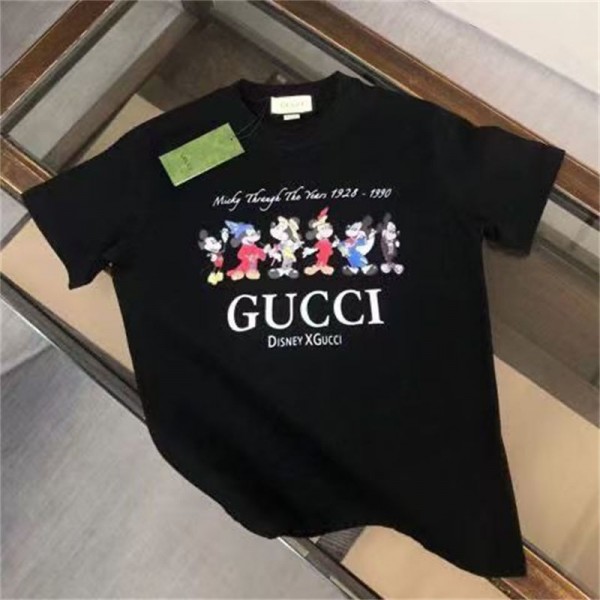 Gucci グッチブランドtシャツ高品質ブランド 服 コピー 激安 Tシャツカットソーペアカップル 半袖 tシャツ ユニセック ブランド S - 5XL
