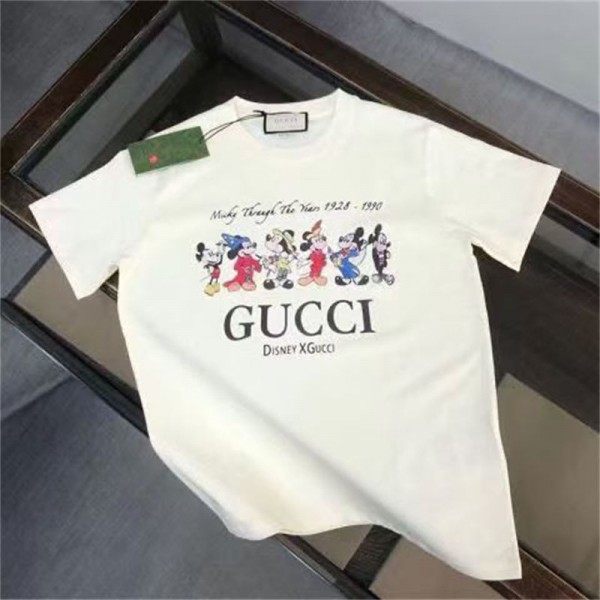 Gucci グッチブランドtシャツ高品質ブランド 服 コピー 激安 Tシャツカットソーペアカップル 半袖 tシャツ ユニセック ブランド S - 5XL