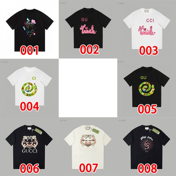 LOEWE ロエベブランドtシャツオーバーサイズ夏tシャツブランドかわいい20代 30代40代tシャツ 激安パロディ大人の上質TシャツM - 5XL