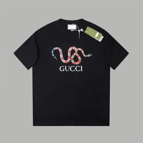 Gucci グッチハイブランドtシャツ偽物レディースメンズブランドtシャツ高品質韓国 パチモン tシャツ20代 30代40代tシャツ 激安パロディM - 5XL