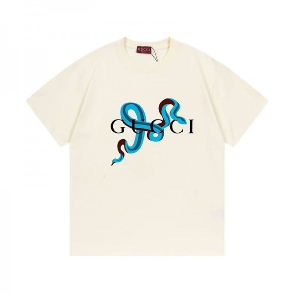 Gucci グッチハイブランドtシャツ偽物レディースメンズブランドtシャツ高品質韓国 パチモン tシャツ20代 30代40代tシャツ 激安パロディM - 5XL