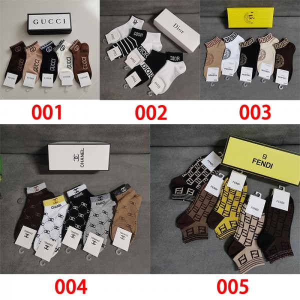 Gucci グッチレディース向け 靴下 かわいいブランド ストッキング 大人気浅口ソックス 女の子好き 韓国ブランドソックス 男女兼用 ファッション