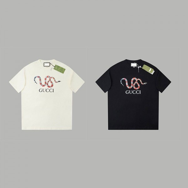 Gucci グッチブランドtシャツオーバーサイズハイブランド半袖tシャツ男女兼用ブランドtシャツ高品質大人の上質TシャツM - 4XL