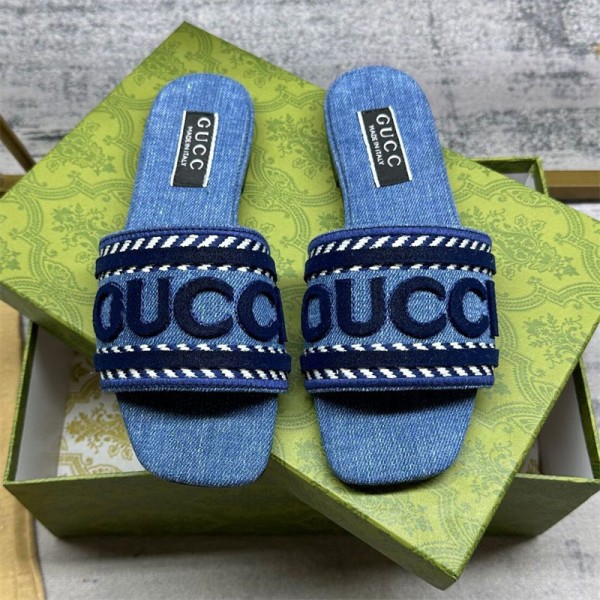Gucci グッチブランド サンダル レディース ぺたんこ 楽ちん おしゃれ 可愛い フラットサンダル お出かけスリッパ 旅行 室内履き 楽ちん  225¬260cm ローヒール エレガント 歩きやすい 楽ちんだけど上品なぺたんこサンダル