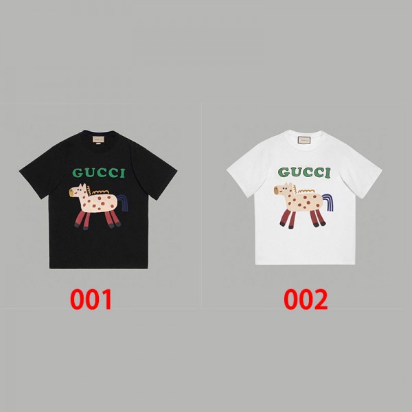 Gucci グッチtシャツハイブランド夏ブランドtシャツオーバーサイズブランドtシャツ上着カジュアルtシャツ ユニセック ブランドM - 3XL