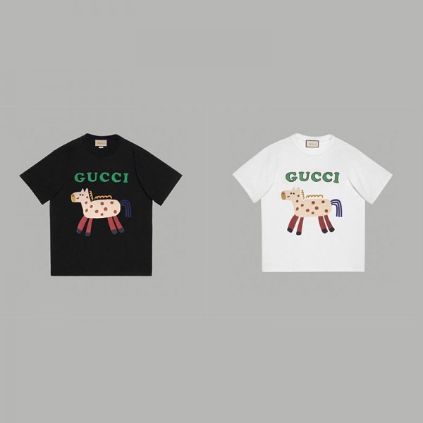 Gucci グッチtシャツハイブランド夏ブランドtシャツオーバーサイズブランドtシャツ上着カジュアルtシャツ ユニセック ブランドM - 3XL
