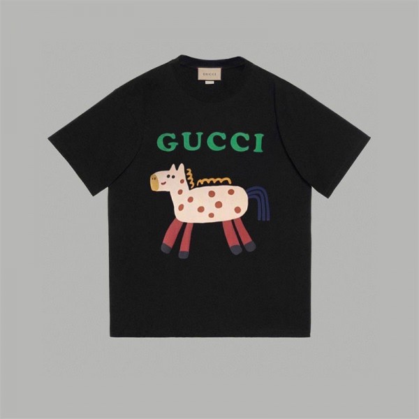 Gucci グッチtシャツハイブランド夏ブランドtシャツオーバーサイズブランドtシャツ上着カジュアルtシャツ ユニセック ブランドM - 3XL