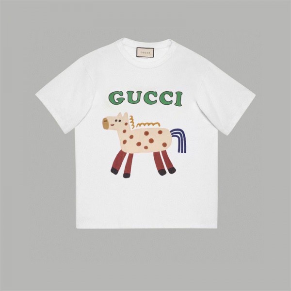 Gucci グッチtシャツハイブランド夏ブランドtシャツオーバーサイズブランドtシャツ上着カジュアルtシャツ ユニセック ブランドM - 3XL