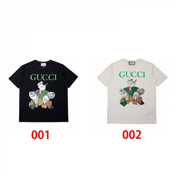 Gucci グッチブランドtシャツカットソー コピーブランド半袖tシャツハイブランドtシャツ偽物レディースメンズブランドtシャツ高品質 S - 5XL