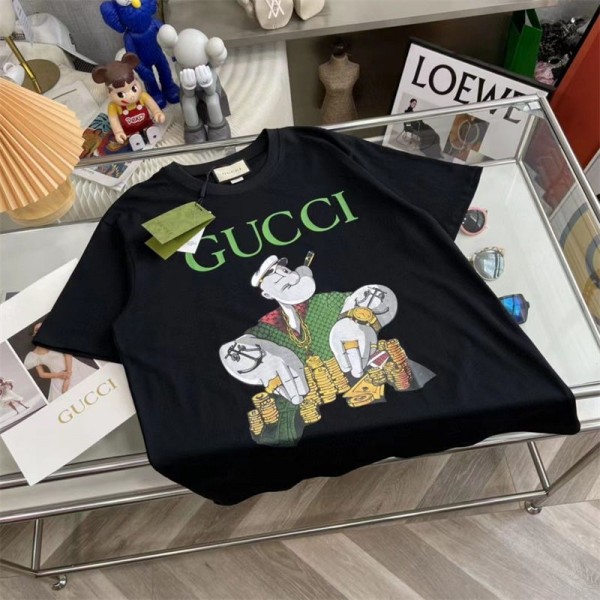 Gucci グッチブランドtシャツカットソー コピーブランド半袖tシャツハイブランドtシャツ偽物レディースメンズブランドtシャツ高品質 S - 5XL