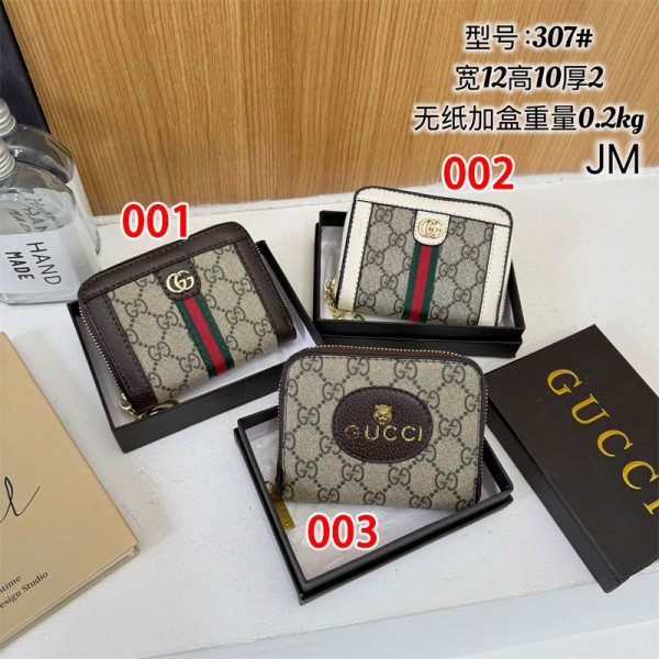 Gucci グッチハイブランドレディースミニ財布 がま口 三つ折り短財布 ウォレット コンパクト 可愛い おしゃれ カードいれ 小銭入れ プレゼント
