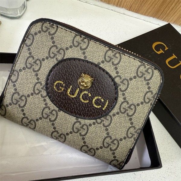 Gucci グッチハイブランドレディースミニ財布 がま口 三つ折り短財布 ウォレット コンパクト 可愛い おしゃれ カードいれ 小銭入れ プレゼント