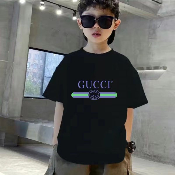 Gucci グッチハイブランド子供 Tシャツ キッズ 男の子 子供服 半袖ｔシャツ ボーイズ キッズ服 ベビー ジュニア 綿ｔシャツ 軽量 カジュアル おしゃれ 部屋着 ルームウェア アウトドア 肌着 夏服 誕生日 プレゼント 100 - 160cm