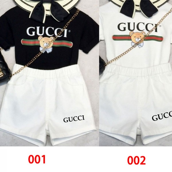 Gucci グッチブランド子供服 男の子 セットアップ 夏服 半袖 Tシャツ ハーフパンツ 90 - 160cm 半ズボン 上下セット 子供 ジャージ 上下セット 男の子 無地 カジュアル 韓国 お洒落 男の子 半袖スウェット セットアップ キッズ