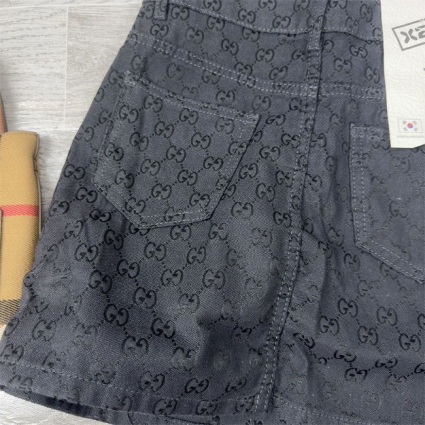ハイブランドGucci レディース ミニ デニム スカート 大きいサイズ グッチ ショート丈 Aライン ゆったり カジュアル 短い スカート 着痩せ S - L