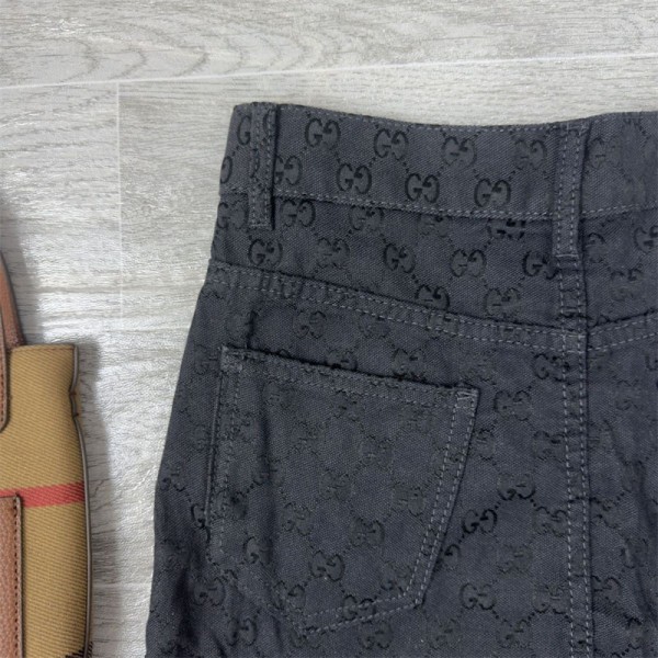 ハイブランドGucci レディース ミニ デニム スカート 大きいサイズ グッチ ショート丈 Aライン ゆったり カジュアル 短い スカート 着痩せ S - L