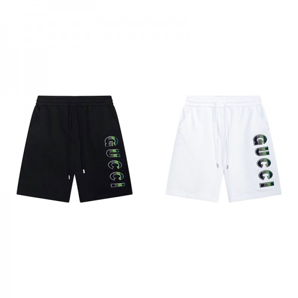 Gucci ハーフパンツ レディース グッチブランド ショートパンツ 五分丈 M - 5XL ハイウエスト 夏 短パン 通気 速乾 吸汗 柔らかい 伸縮性 着痩せ シンプル ポケット付き カジュアル ヨガ ランニング