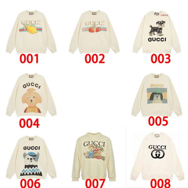 Gucci グッチスウェットハイブランド秋冬プルーオーバー ハイブランド秋冬服パーカーブランドスウェット S - 3XL 上着ゆったりスウェット偽物 男女兼用
