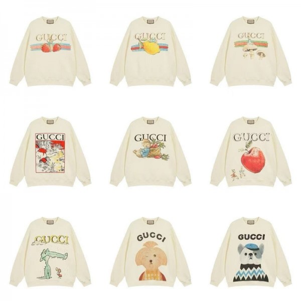 Gucci グッチスウェットハイブランド秋冬プルーオーバー ハイブランド秋冬服パーカーブランドスウェット S - 3XL 上着ゆったりスウェット偽物 男女兼用