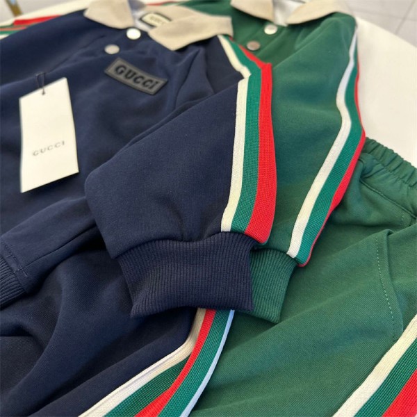 Gucci グッチハイブランド子供服 ジャージ 上下セット 春秋 パーカー ロングパンツ スウェット セットアップ 女の子 ビッグキッズ ジュニア 秋冬 カジュアル 運動着 暖かい ガールズ ワイドパンツ 防寒着 普段着 90 - 150cm