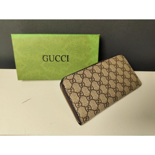 Gucci グッチブランド財布 レディース 大容量ウォレット じゃばら 長財布 PU革 ギャルソン レシートと小銭を自動で仕分け 多機能 ファスナーウォレット コインスルー アイボリー