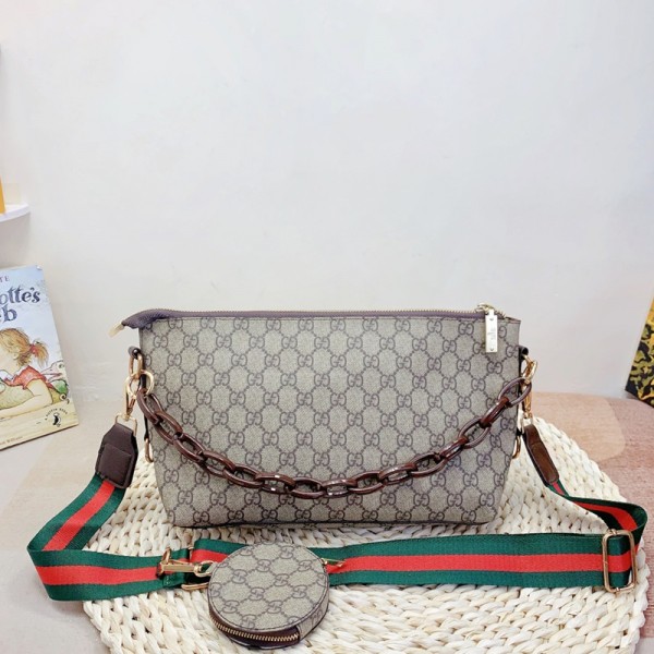 Gucci グッチハイブランドボストンバッグブランドショルダーバッグウォレット 3点セット 女性斜め掛けカバン ハイブランドレディース長財布 ブランドバッグ カジュアル