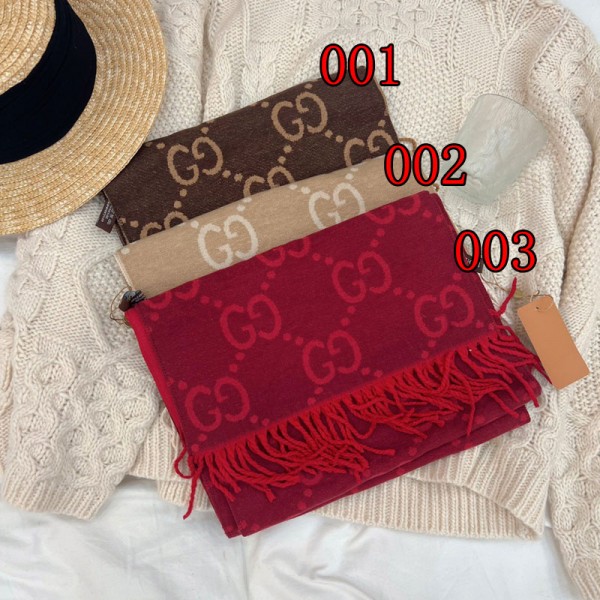 Gucci グッチハイブランド 秋冬 マフラー春秋 スカーフ ファッション 使い心地よい肌に優しい ブランドショール男女兼用 リバーシブルマフラー 肩掛け