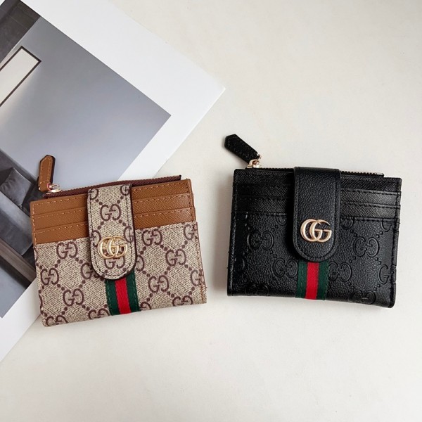 Gucci グッチハイブランドレディース財布 二つ折り財布 PU革 短財布 小さい カード入れ 小銭入れ  ウォレット お札入れ スキミング防止 おしゃれ ショッピング クリスマス 誕生日 プレゼント