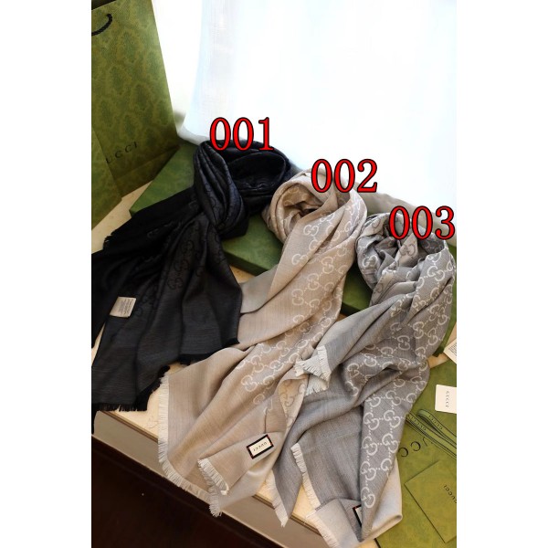 Gucci グッチハイブランド大判ストール 秋春スカーフ マフラー ストール GG柄 ショール 大判ストール シルク レディース 春夏 上品 おしゃれ 海 旅行 日焼け防止 UV対策