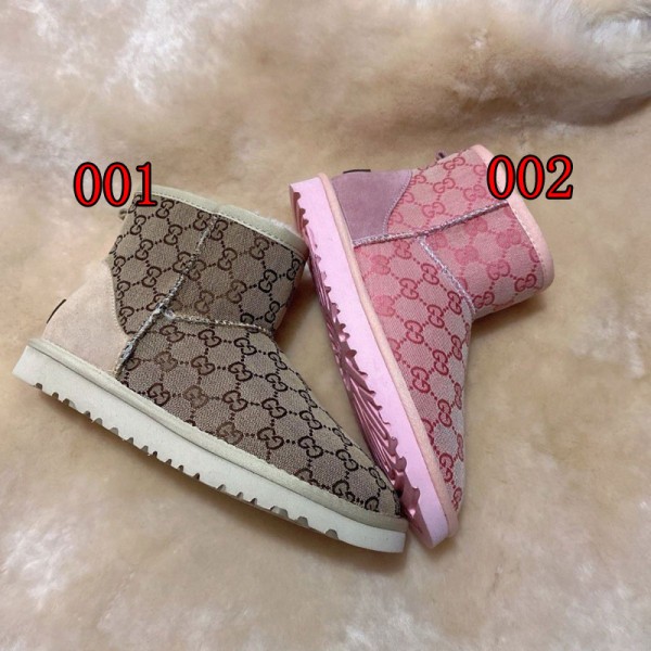 Gucci グッチハイブランドムートンブーツ レディース スノーシューズ ミニ丈 スノーブーツ メンズ ショートブーツ 防水 防滑 防寒 暖かい 雪靴 滑らない 短靴 通学 通勤 225~250mm