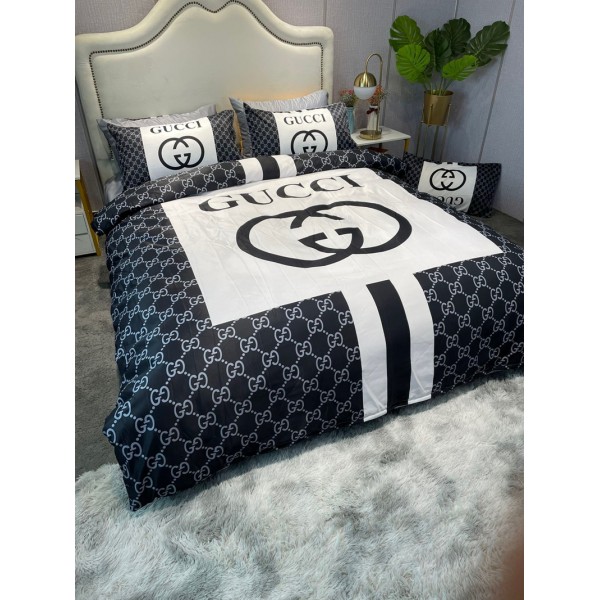 ブランドGucci グッチ寝具4点セット シングル セミダブル ダブル 春夏 布団カバー セットハイブランドボックスカバー 激安 ベッドシート 枕カバー 4点セット コットンブランド 布団カバー コピー布団カバー シール 枕カバーブランド おすすめ
