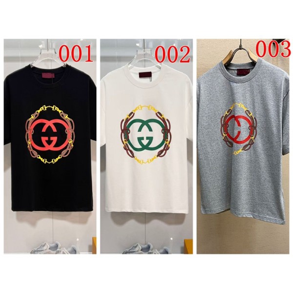 Gucci グッチブランド流行りtシャツカットソー コピーブランド子供tシャツ上着カジュアルブランドtシャツ高品質tシャツ ユニセック 韓国 XS¬5XL