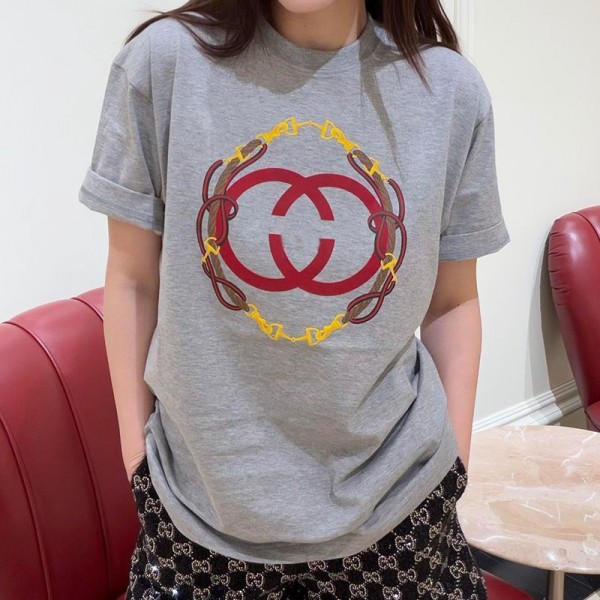 Gucci グッチブランド流行りtシャツカットソー コピーブランド子供tシャツ上着カジュアルブランドtシャツ高品質tシャツ ユニセック 韓国 XS¬5XL