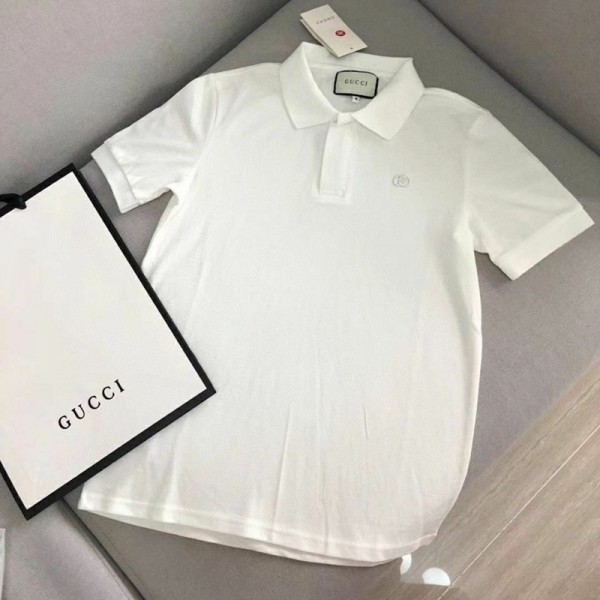 Gucci グッチブランドポロシャツ メンズ 半袖tシャツ 刺繍 ドライシャツ ビジネス トップス 薄手 上質 カジュアル ゴルフウェア 夏 S-4XL