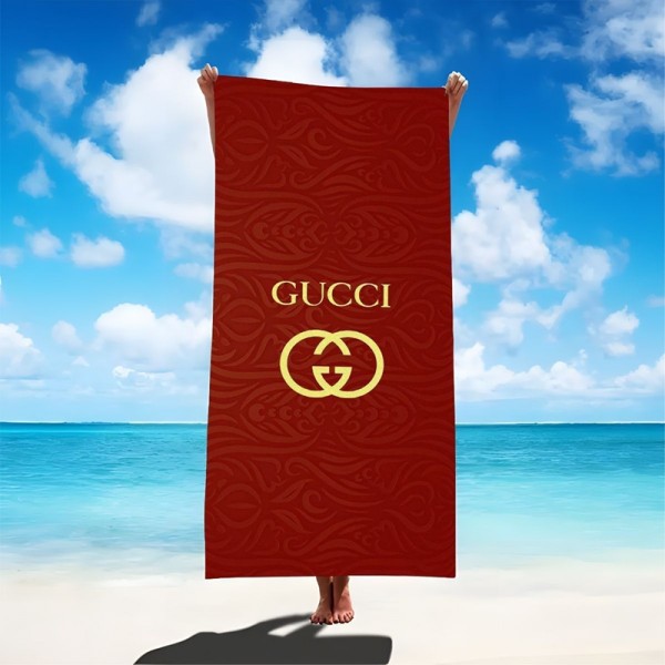 Gucci グッチ人気 ビーチタオル軽量 ハイブランド多用途タオルタオルブランド 人気 女性フェイスタオル ブランド 人気
